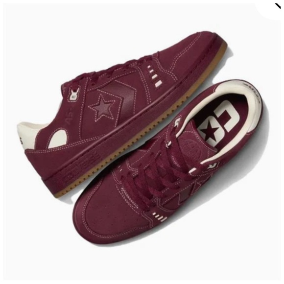 Converse Men’s AS-1 Pro Suede Skate Shoes. Dark Burgundy & Egret. Size 9.5 NWT - Picture 8 of 16